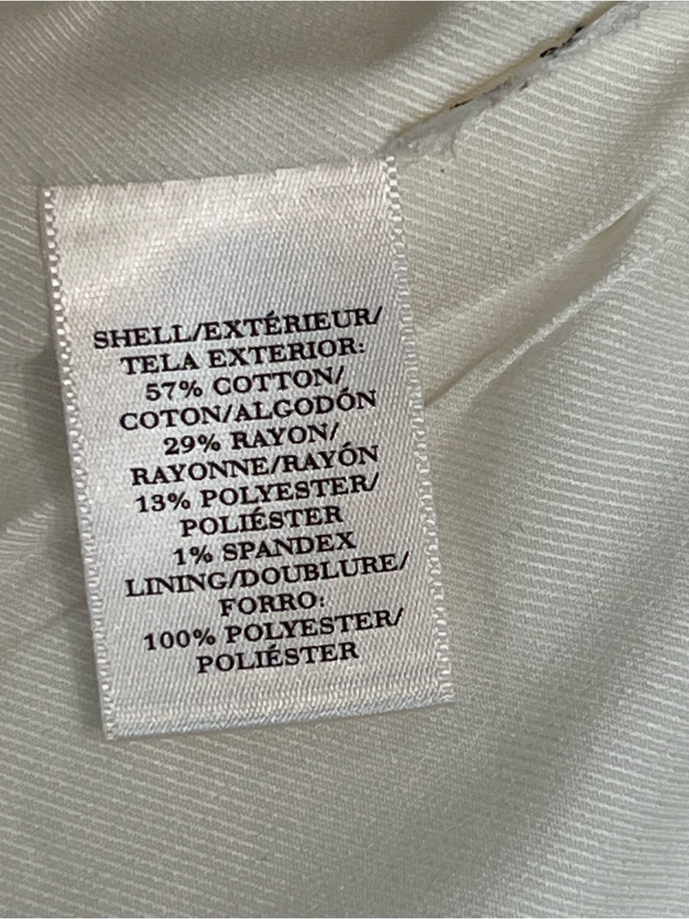 Ann Taylor White Women's Textured Single-Button Blazer - Picture 9 of 13